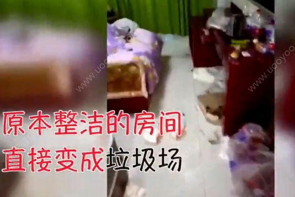 不忍看！兩女大學生房客將麗江一客棧房間變成垃圾場！(1)