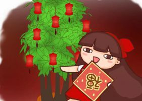 過(guò)年給花塞點(diǎn)錢(qián)，福氣增加100倍，紅紅火火迎新春！